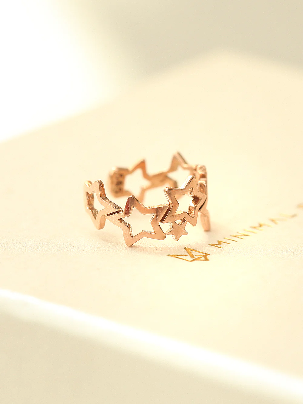 14K Gold Star Ear Cuff - Image 4
