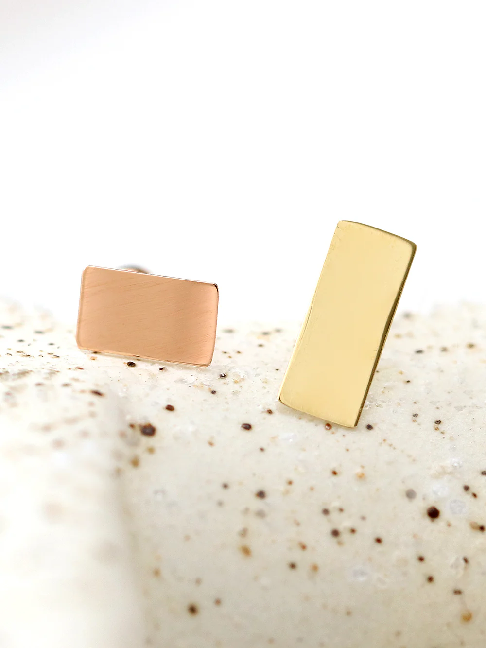 14K Gold Stick Cartilage Earring 20G - Image 5
