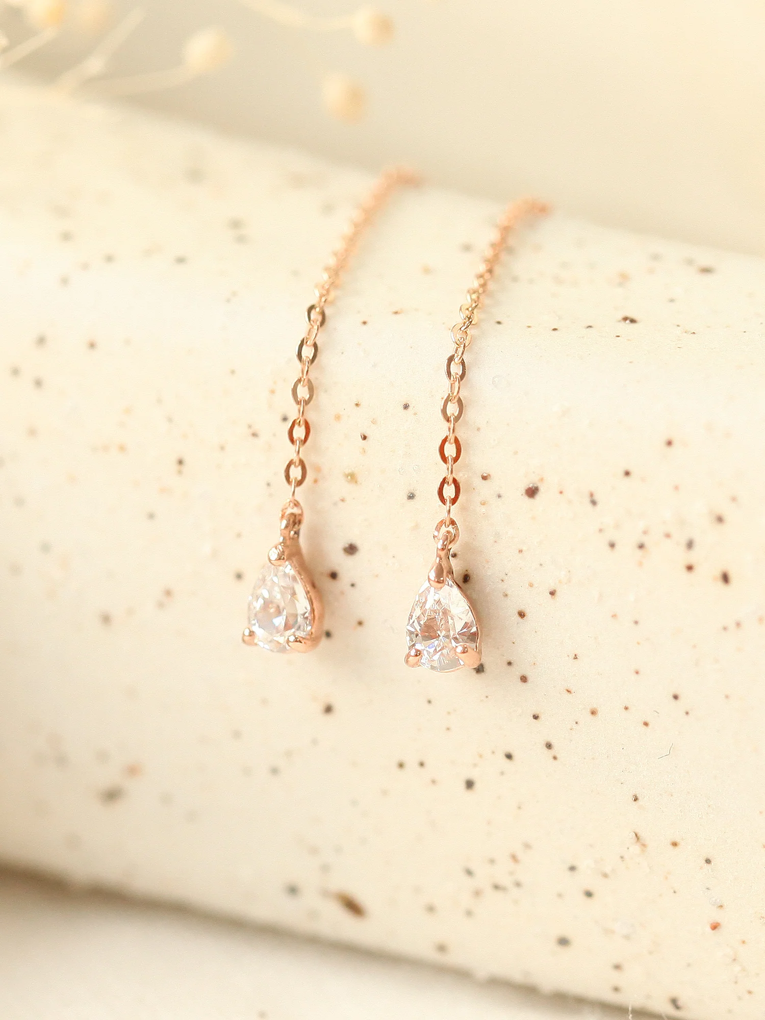 14K Gold Teardrop Earring Clutch - Image 4