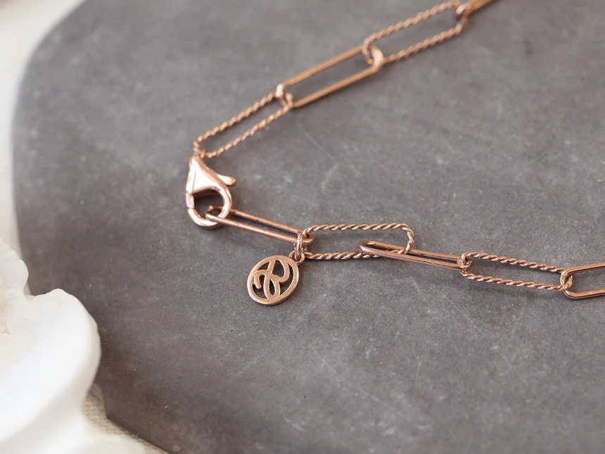 14K 18K Gold Twist Square Chain Necklace - Image 10