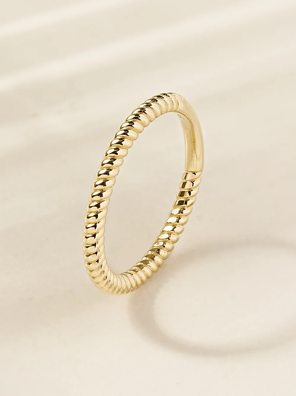 14K 18K Gold Twist Layered Ring - Image 10