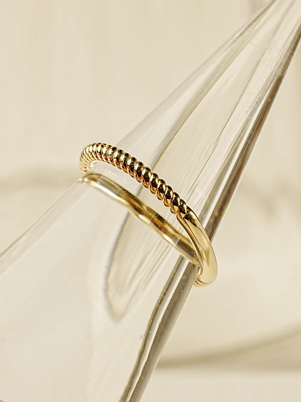 14K 18K Gold Twist Layered Ring - Image 14