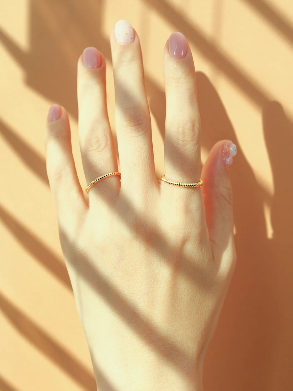 14K 18K Gold Twist Layered Ring - Image 6