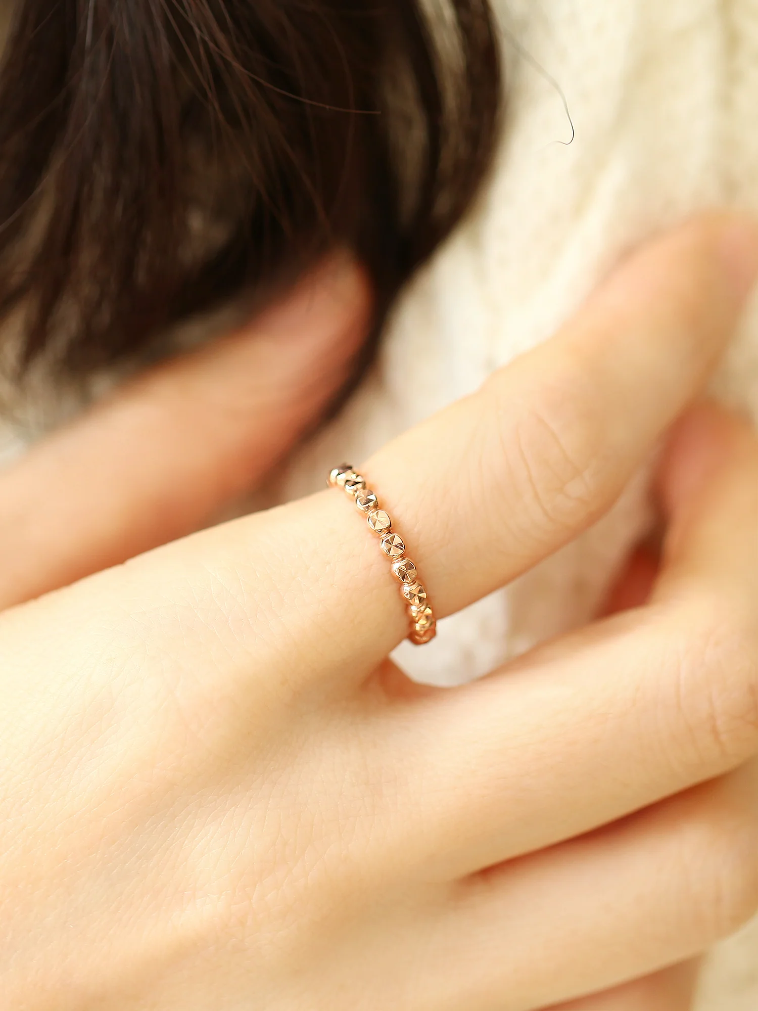 14K 18K Gold Round Cutting Ring - Image 8