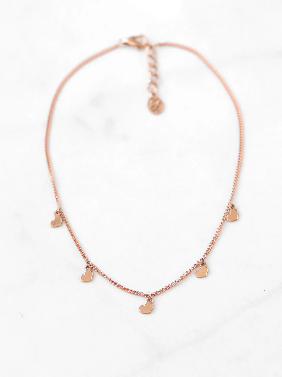 14K 18K Gold Heart Anklet - Image 6