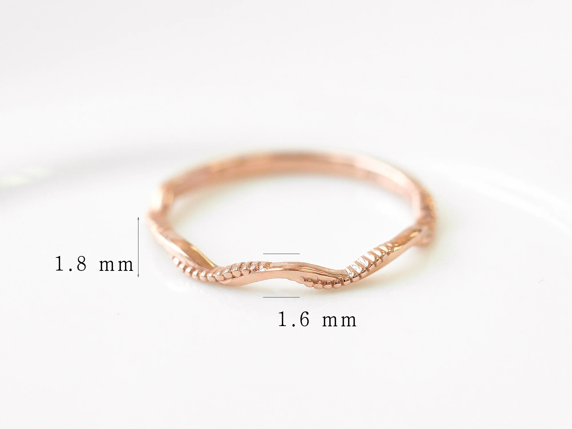 14K 18K Gold Wave Layered Ring - Image 11