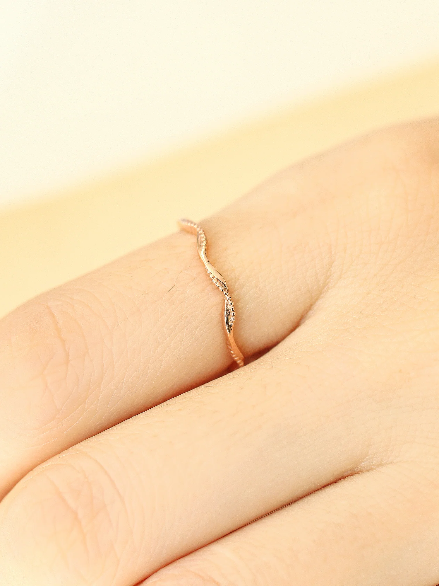 14K 18K Gold Wave Layered Ring - Image 8