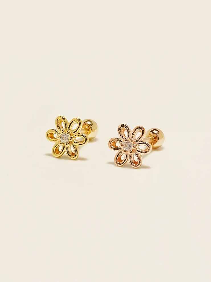 14KGF Flower Dream Earring 20G