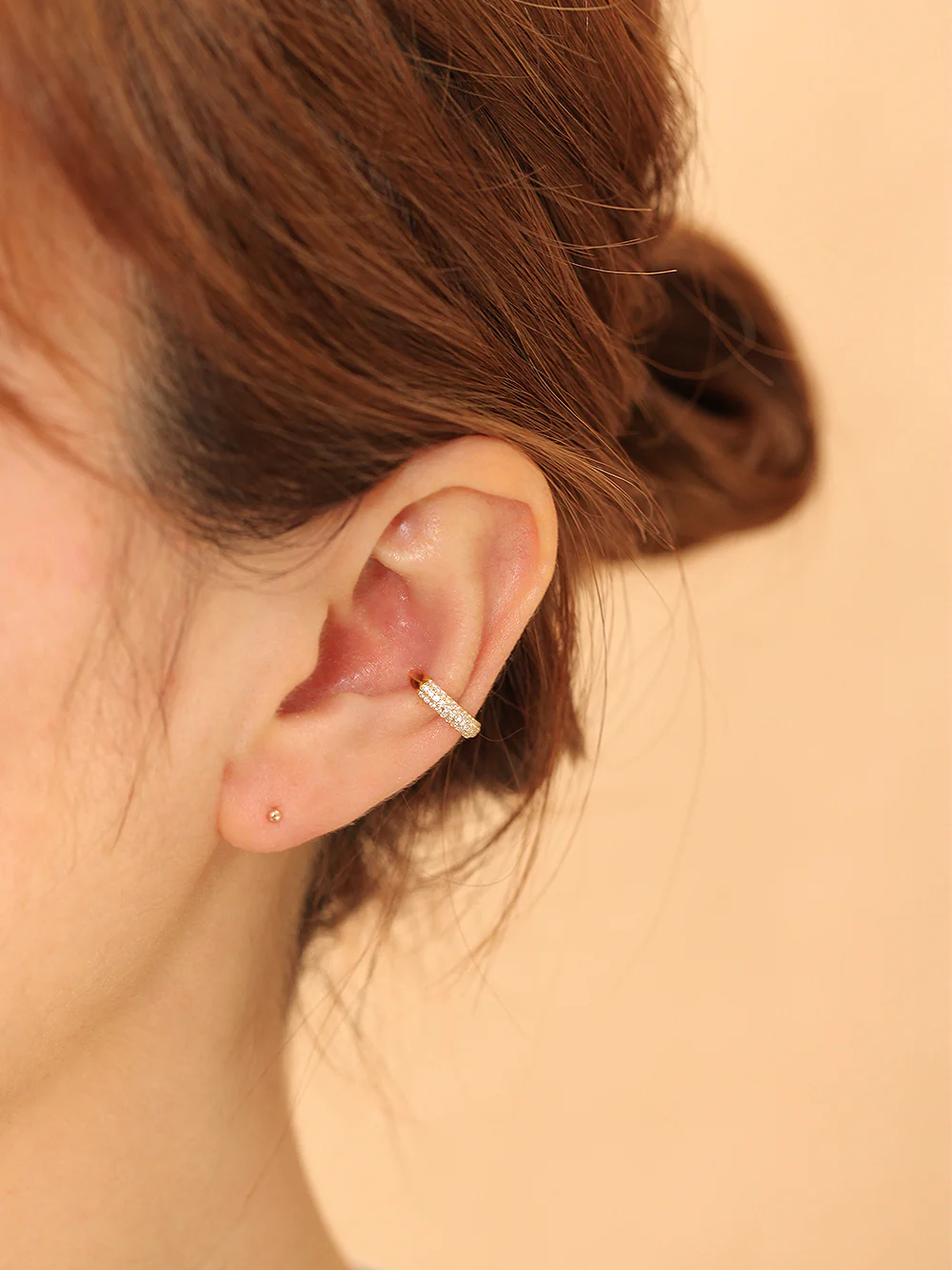 925 Silver 3 Line Cubic Ear Cuff - Image 7