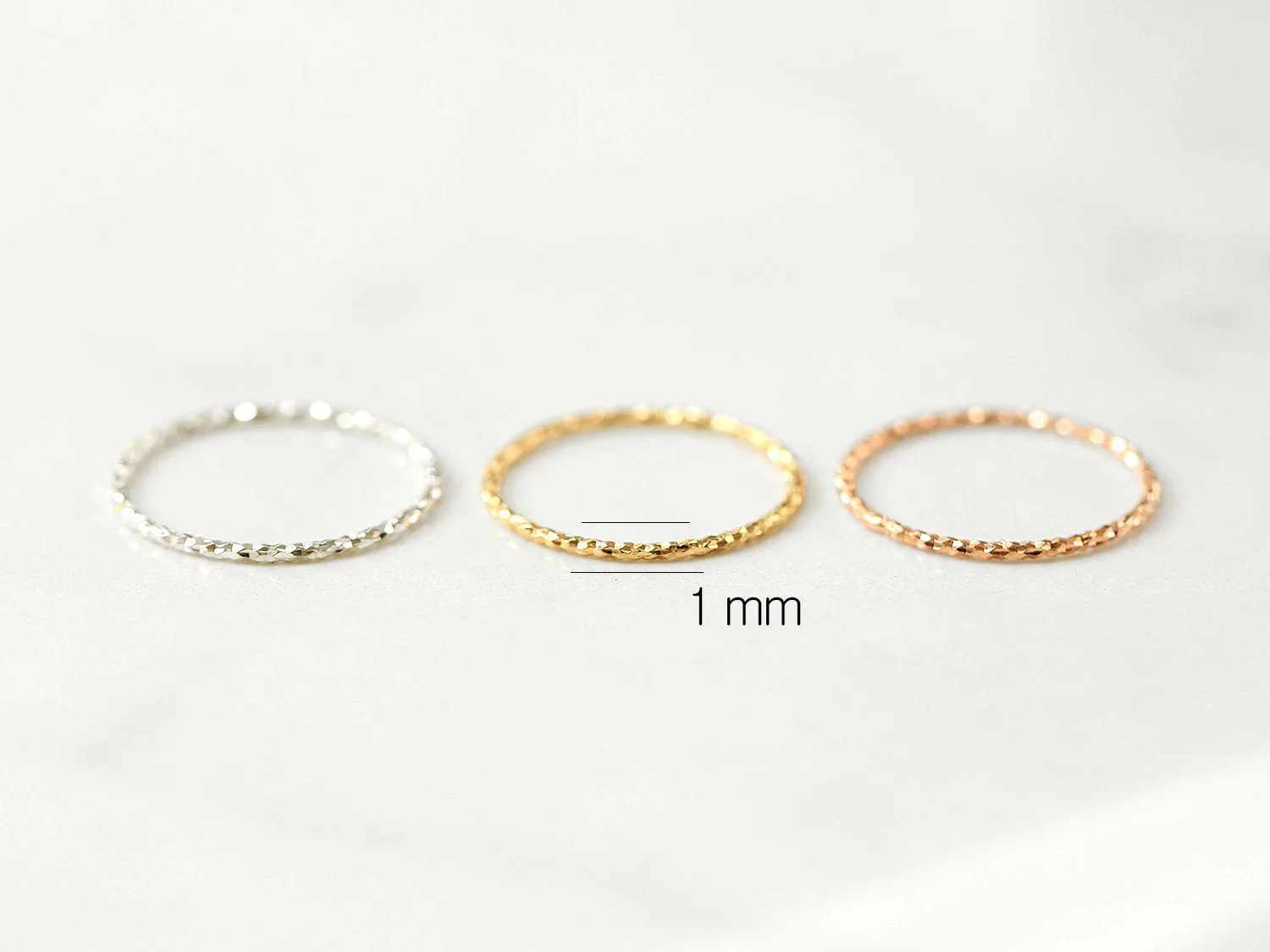 925 Silver 1mm Layering Ring - Image 10