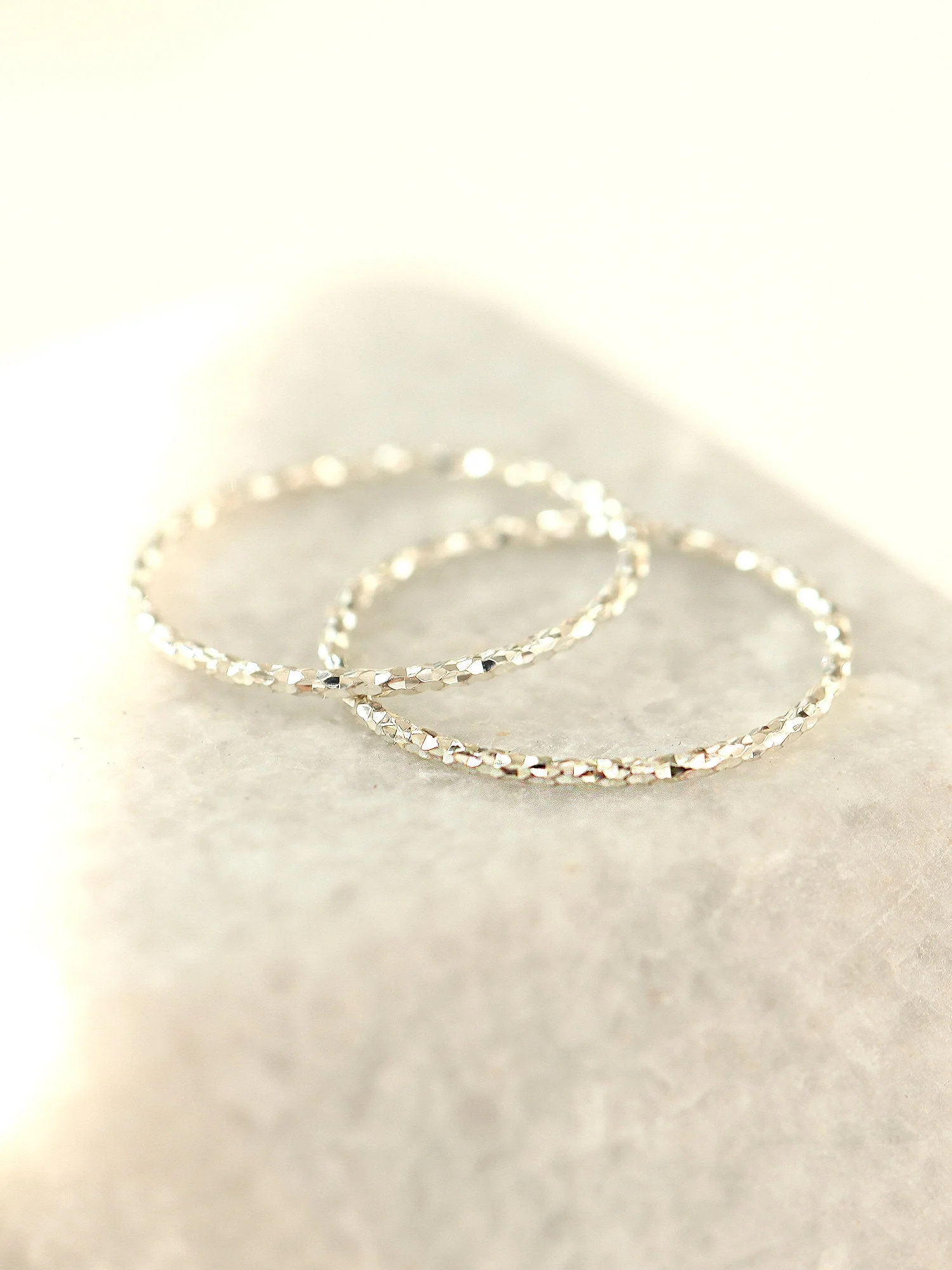 925 Silver 1mm Layering Ring - Image 3