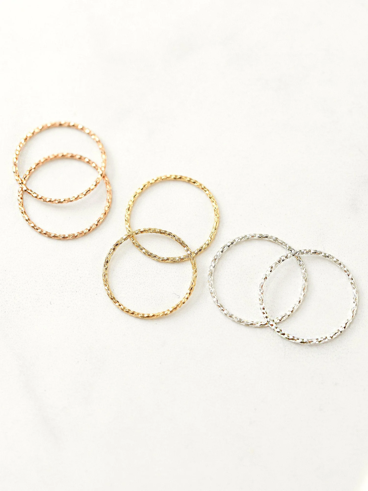 925 Silver 1mm Layering Ring - Image 4
