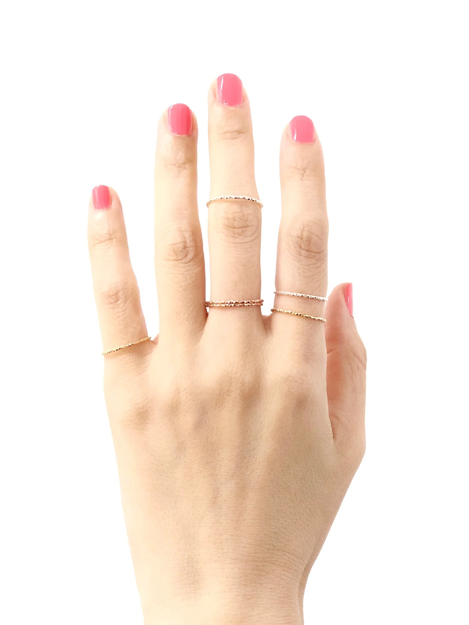 925 Silver 1mm Layering Ring - Image 5