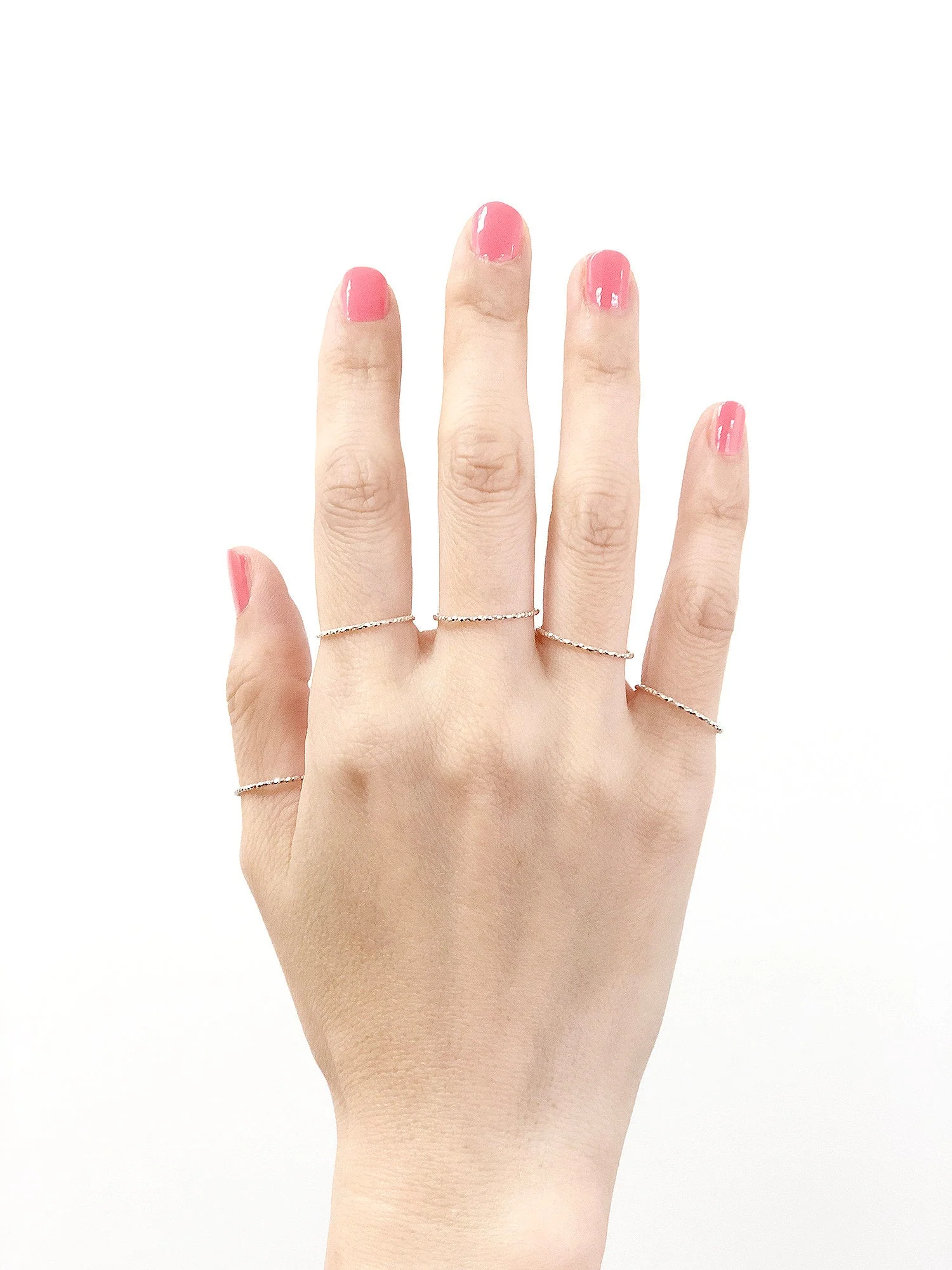 925 Silver 1mm Layering Ring - Image 6