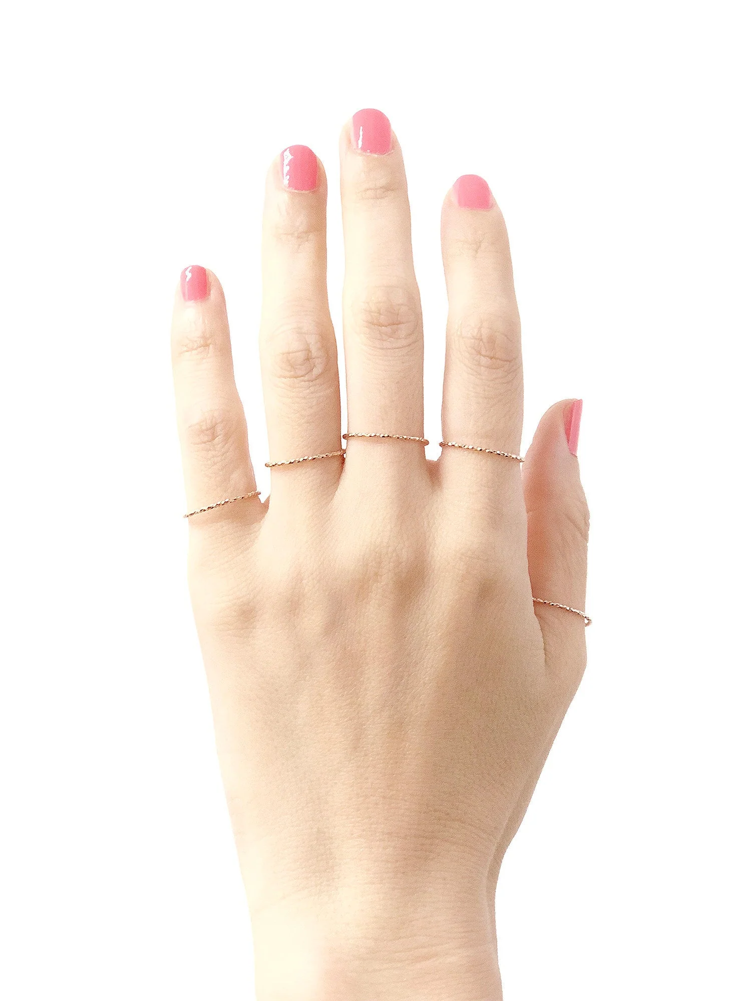 925 Silver 1mm Layering Ring - Image 7
