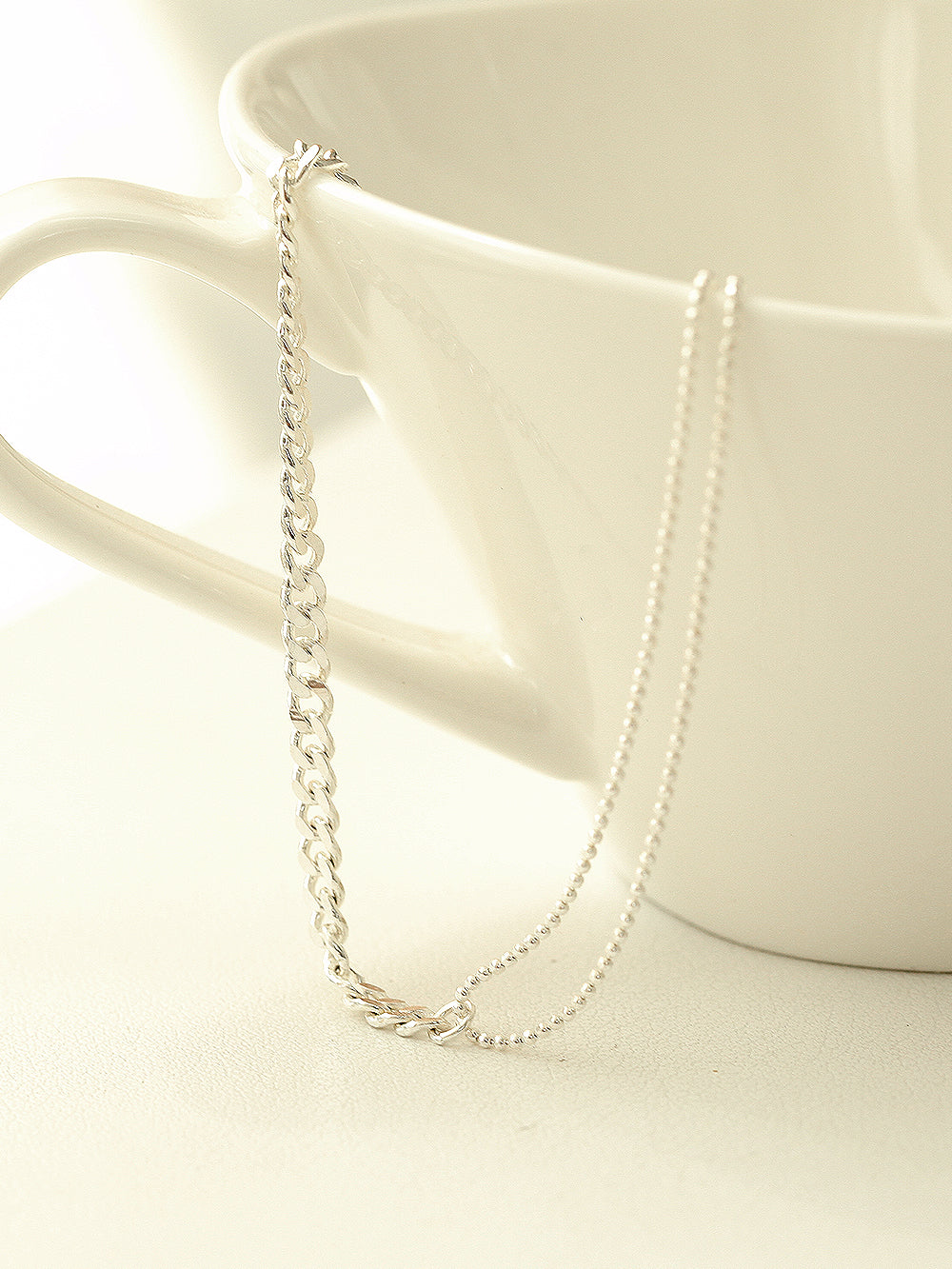 925 Silver 2 Balls Chain Anklet - Image 7