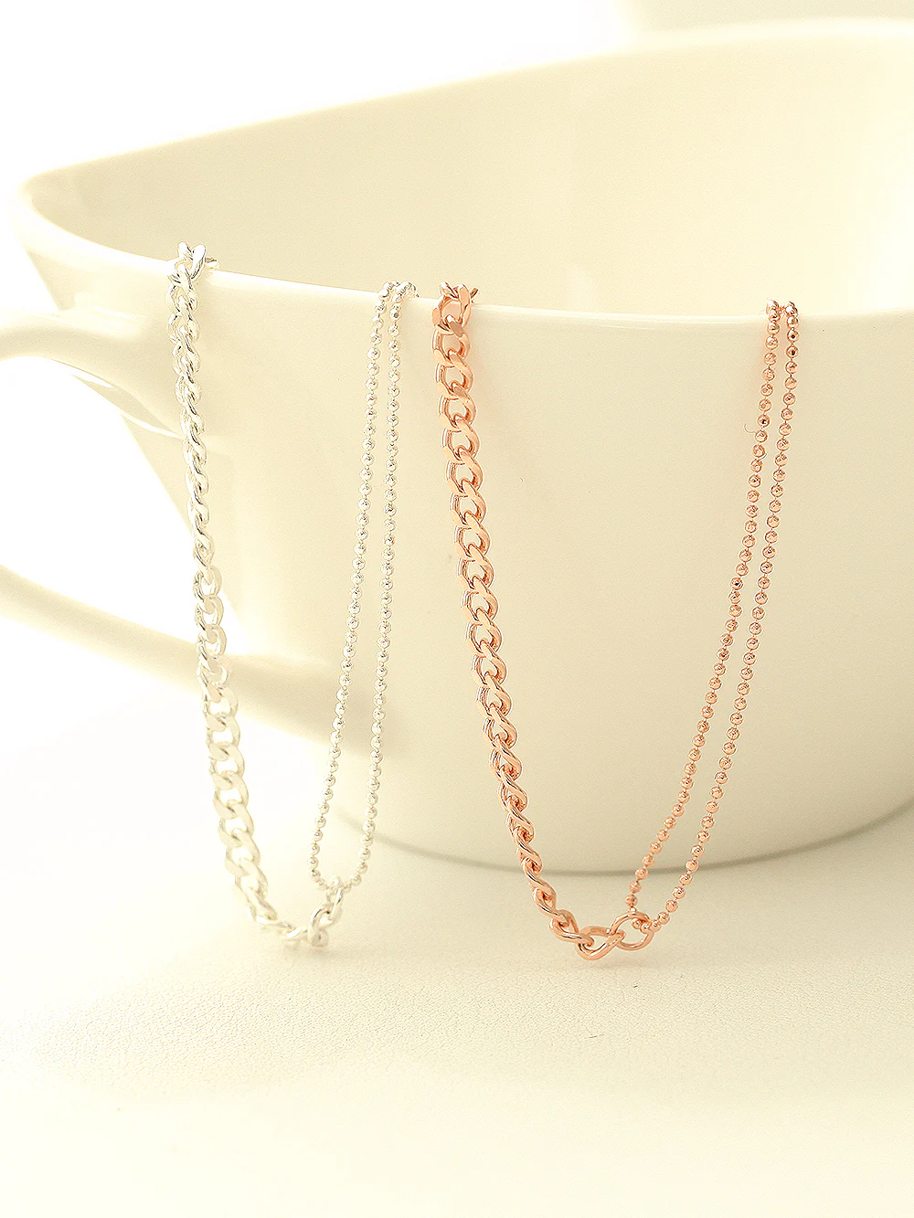 925 Silver 2 Balls Chain Anklet - Image 8