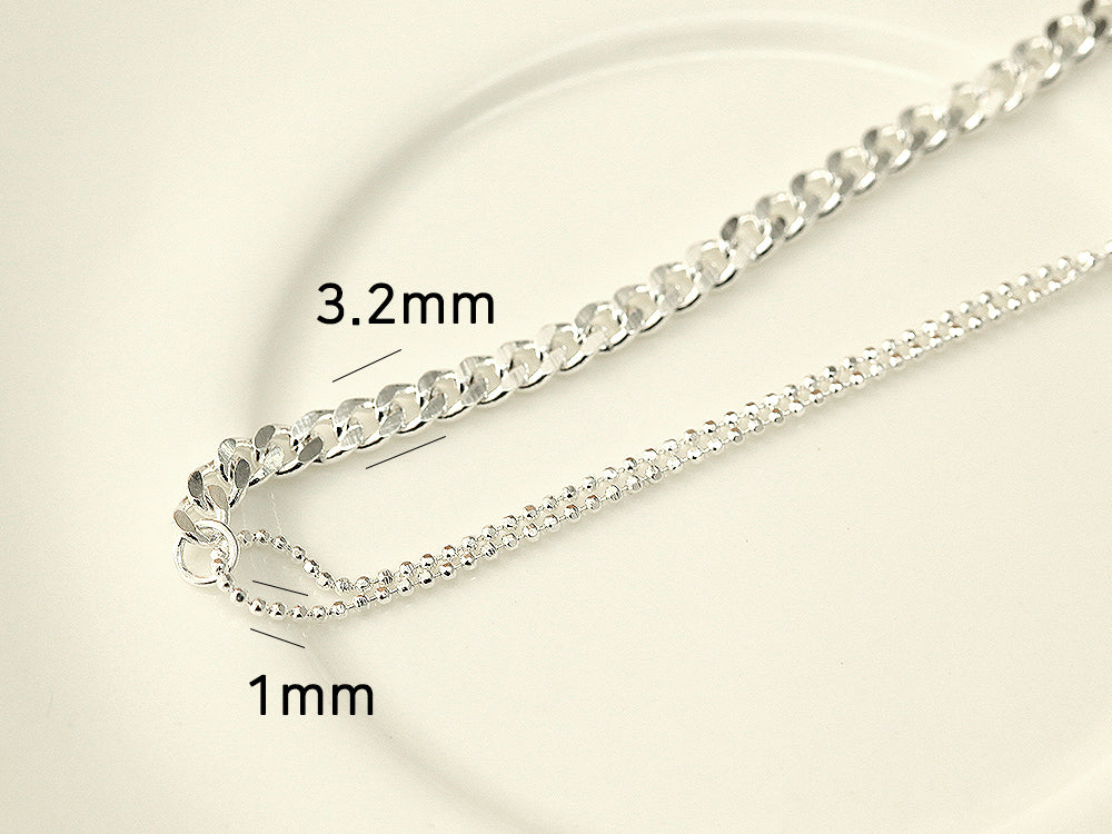 925 Silver 2 Balls Chain Anklet - Image 9