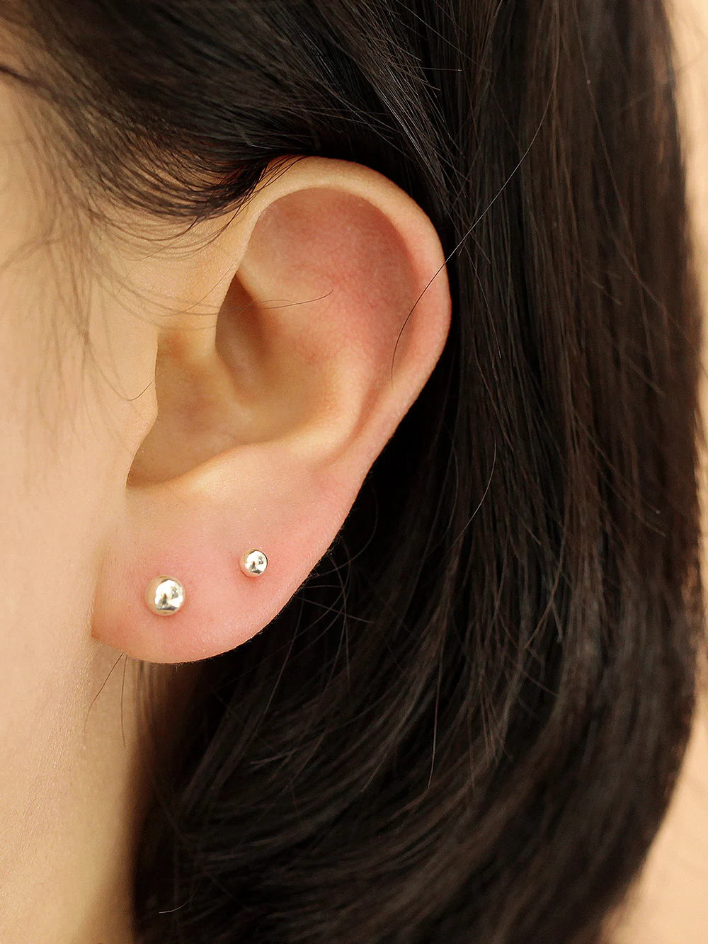 925 Silver 3mm / 4mm BALL externally threaded Labret piercing 20g - Image 10