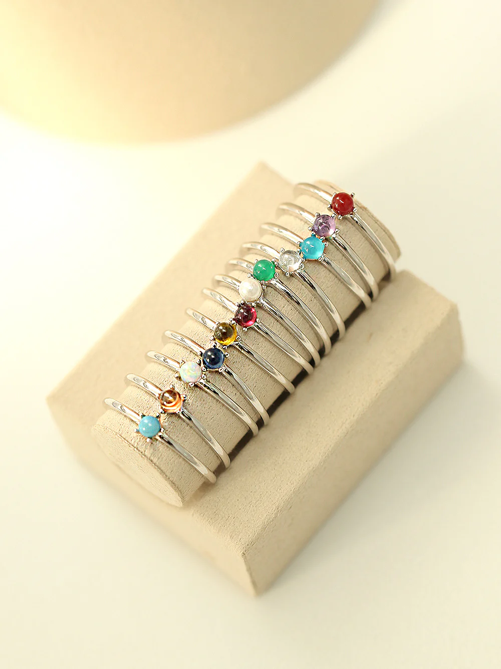 925 Silver Birthstone Ring - Image 5