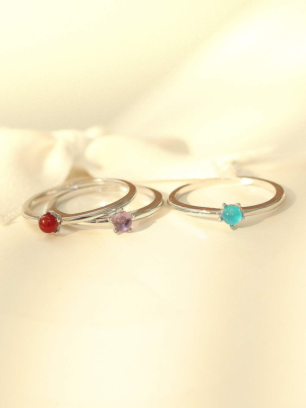 925 Silver Birthstone Ring - Image 6