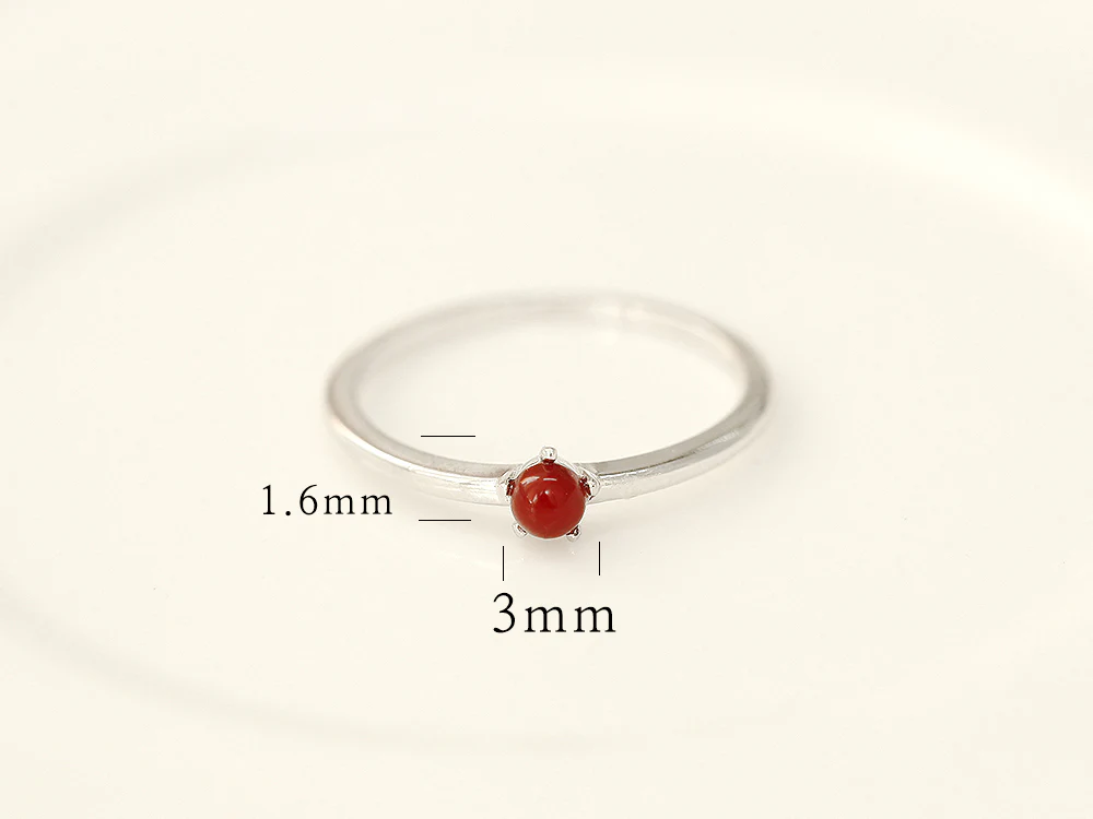 925 Silver Birthstone Ring - Image 9