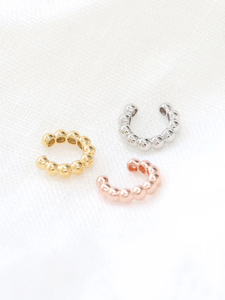 925 Silver Bold Ring Ear Cuff - Image 4