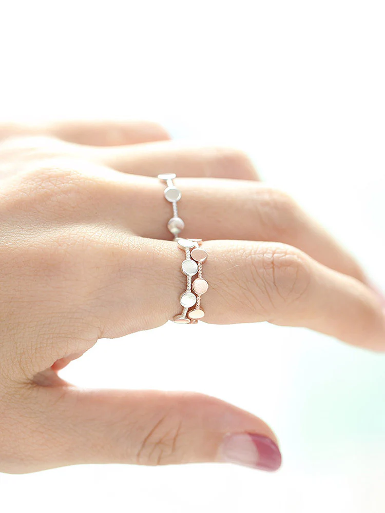 925 Silver Coin Twist Ring - Image 4