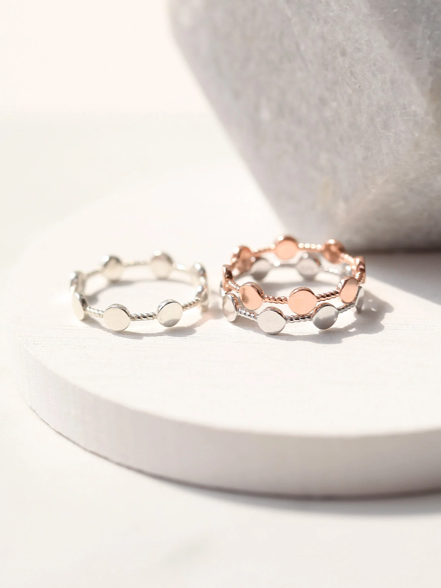 925 Silver Coin Twist Ring - Image 8