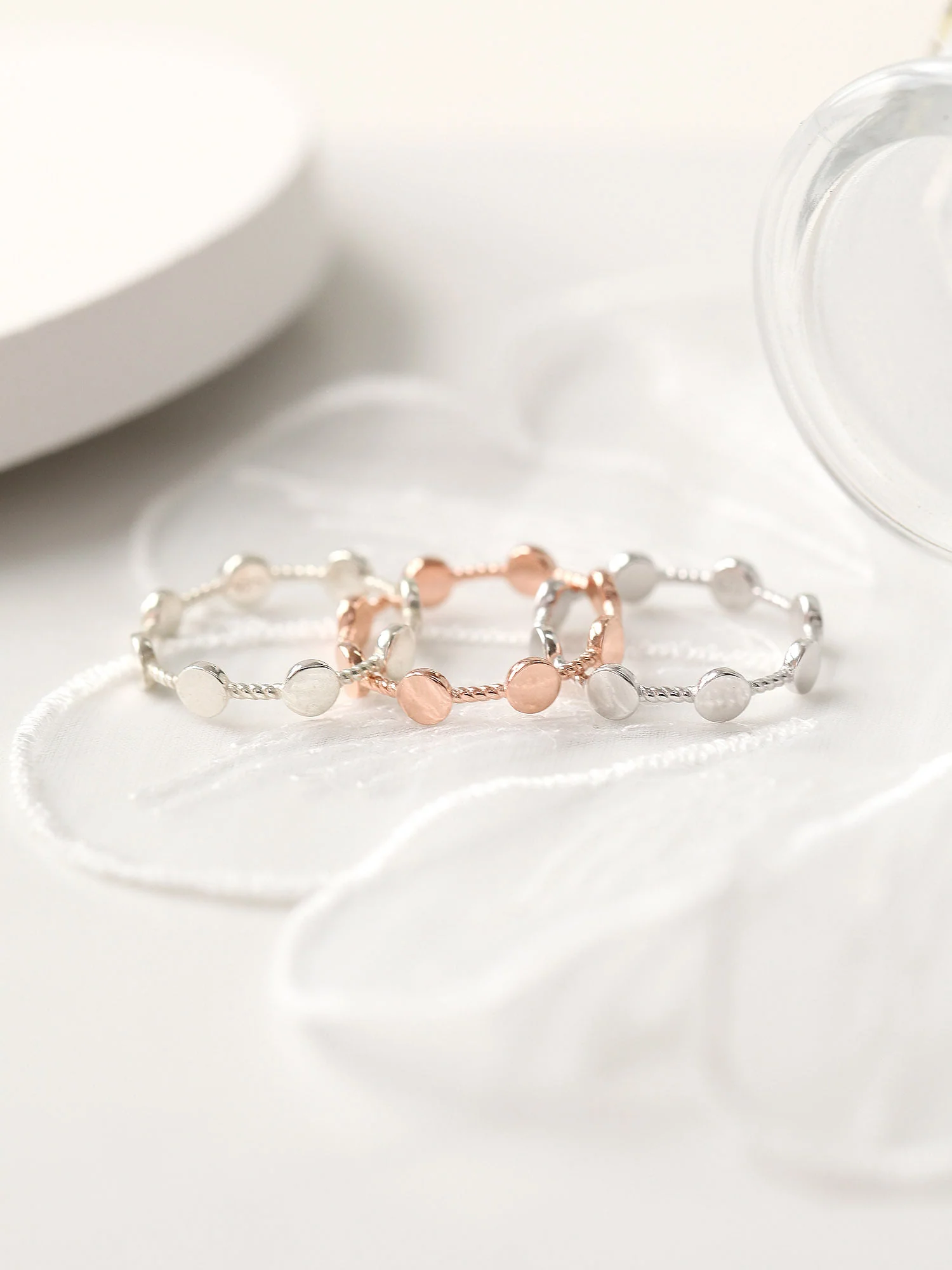 925 Silver Coin Twist Ring - Image 9