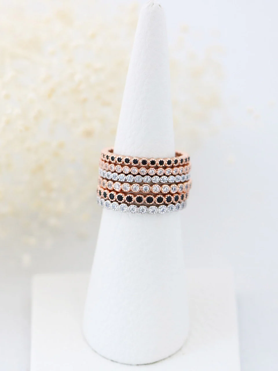 925 Silver Layered CZ Ring - Image 3