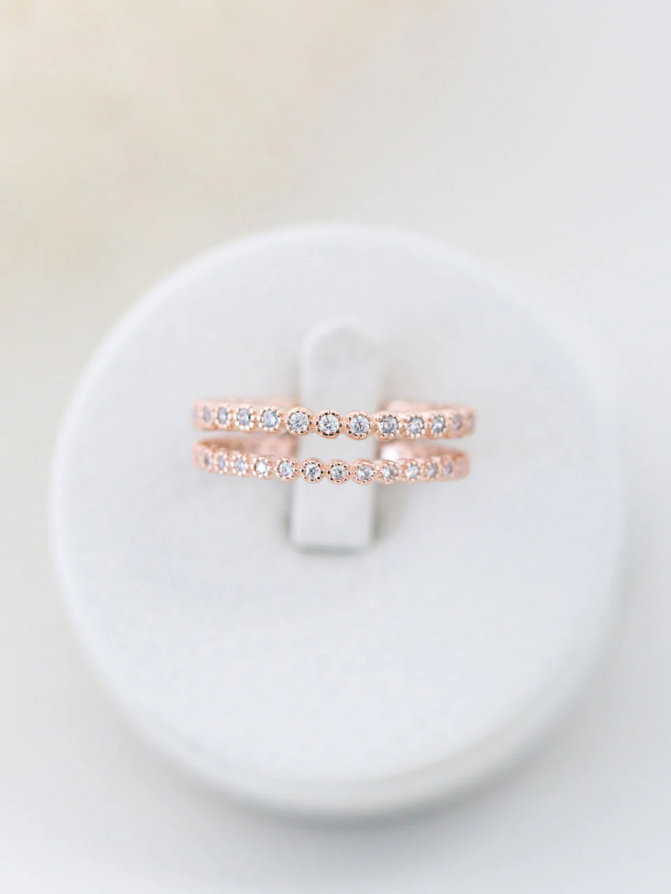925 Silver Layered CZ Ring - Image 4