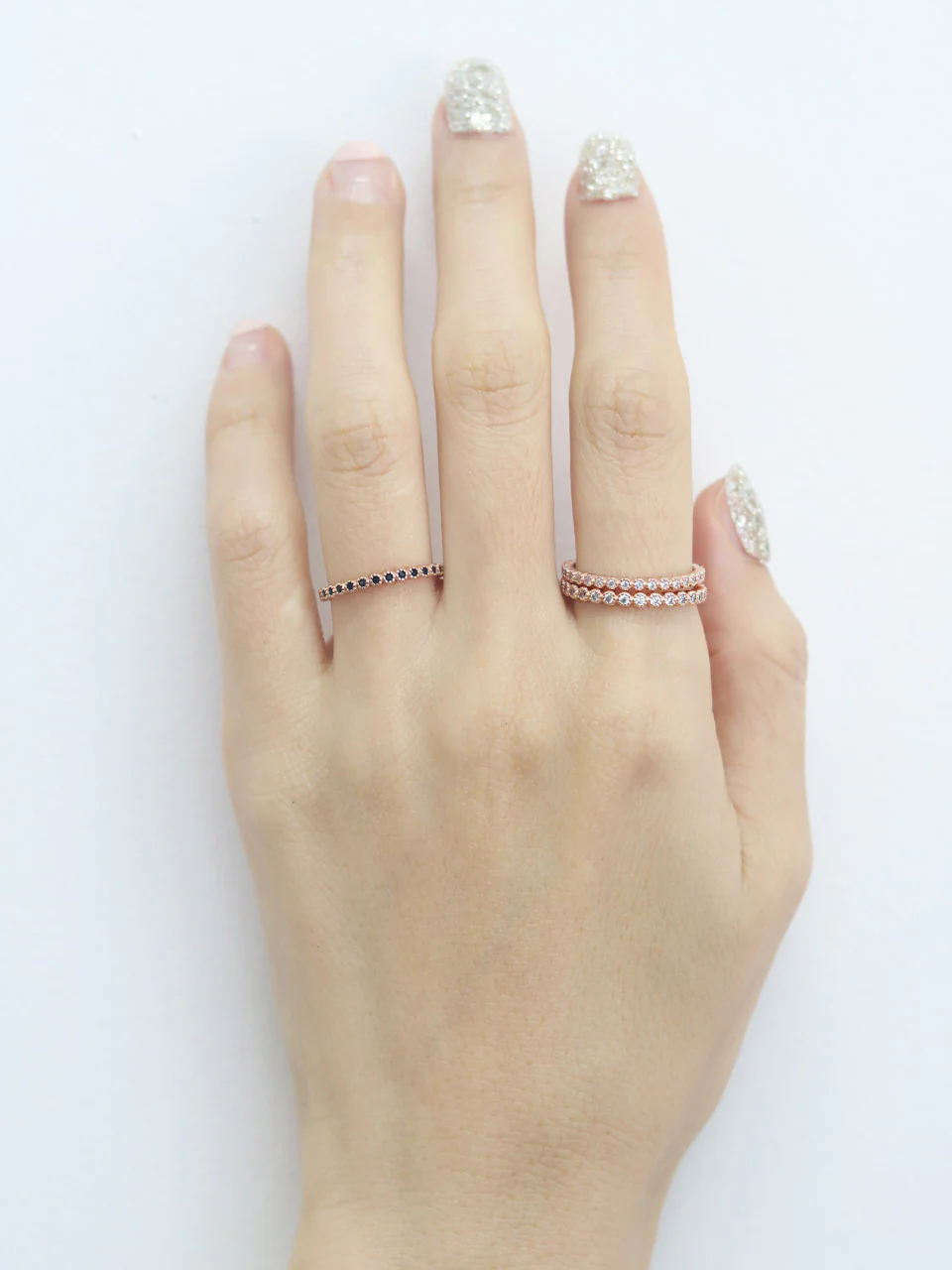 925 Silver Layered CZ Ring - Image 7