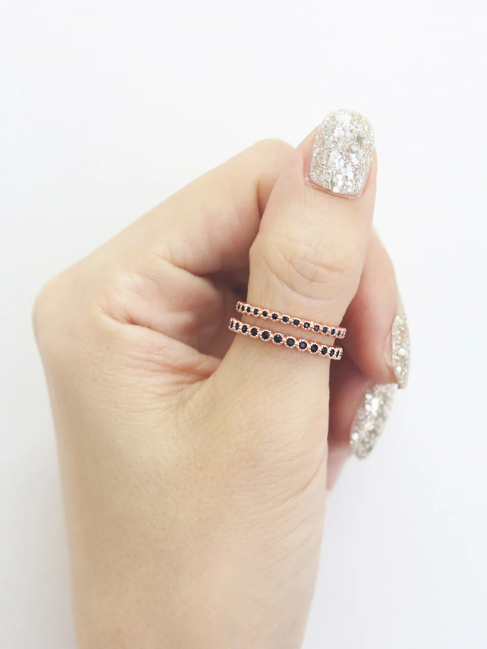 925 Silver Layered CZ Ring - Image 8