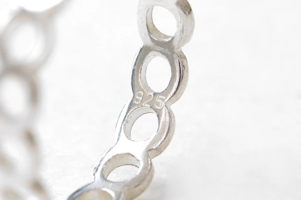 925 Silver Open Circle Ring - Image 10