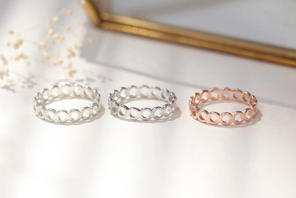 925 Silver Open Circle Ring - Image 5