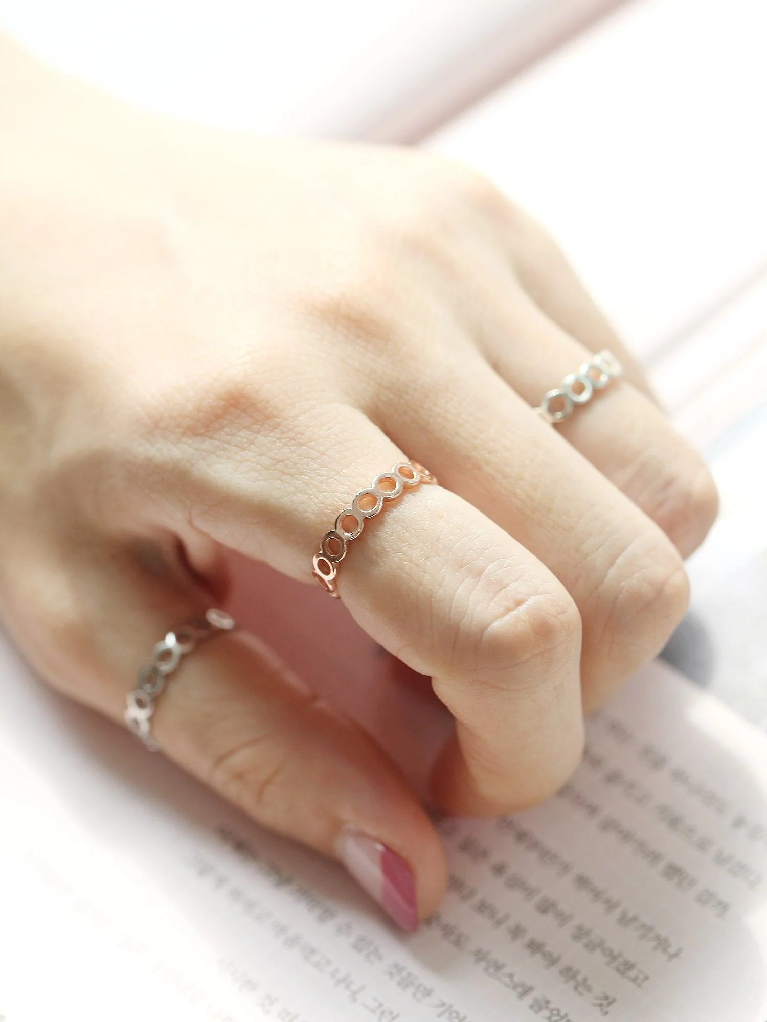 925 Silver Open Circle Ring - Image 7