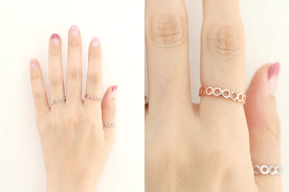 925 Silver Open Circle Ring - Image 9