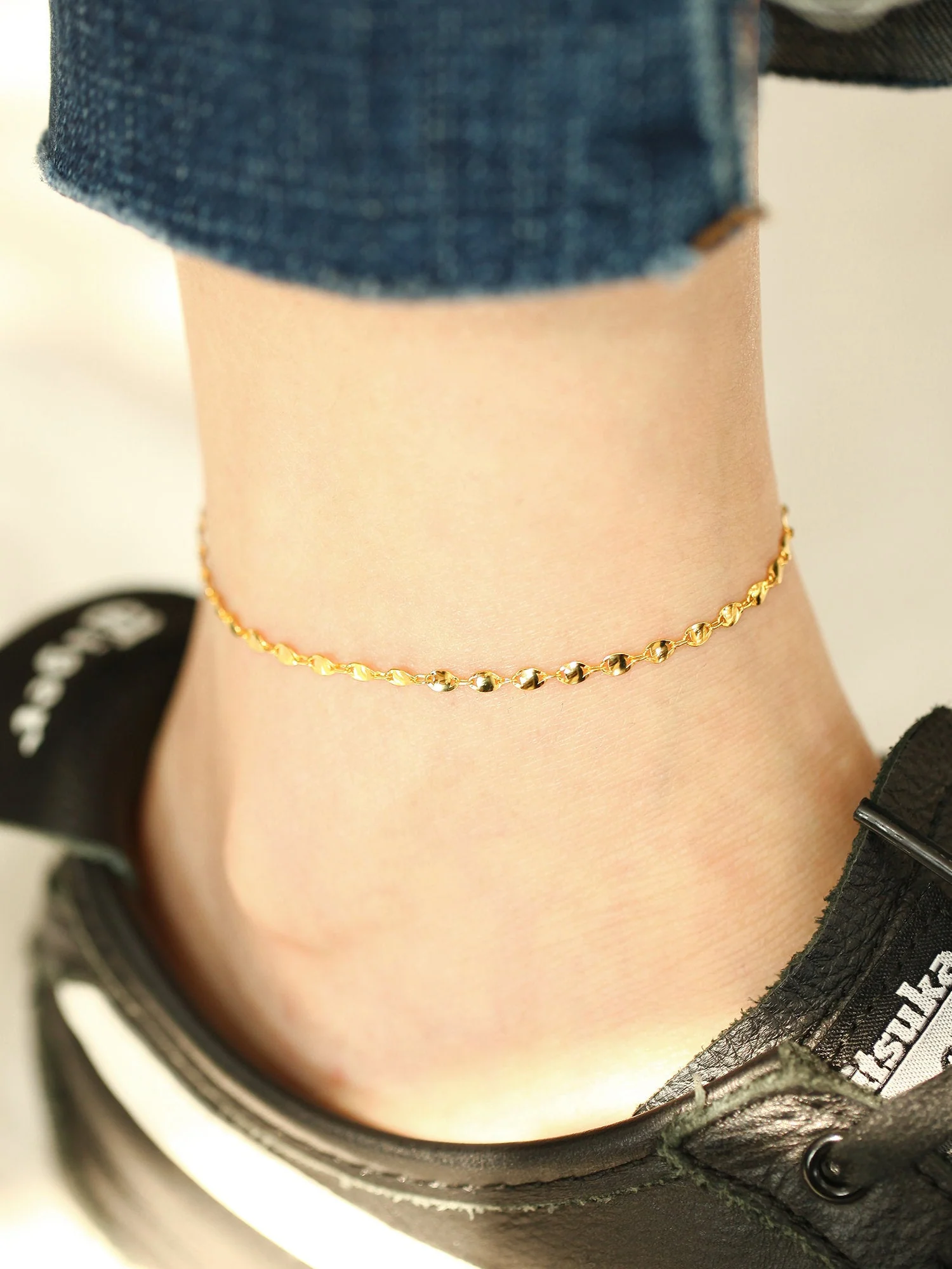 925 Silver Shine Chain Anklet - Image 3
