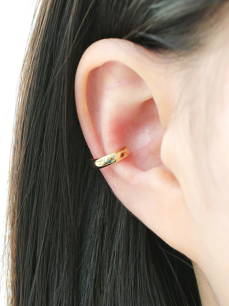 925 Silver Simple Ring Ear Cuff - Image 5