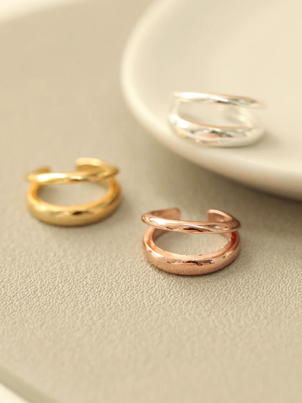 925 Silver Unbalanced Ear Cuff - Image 4