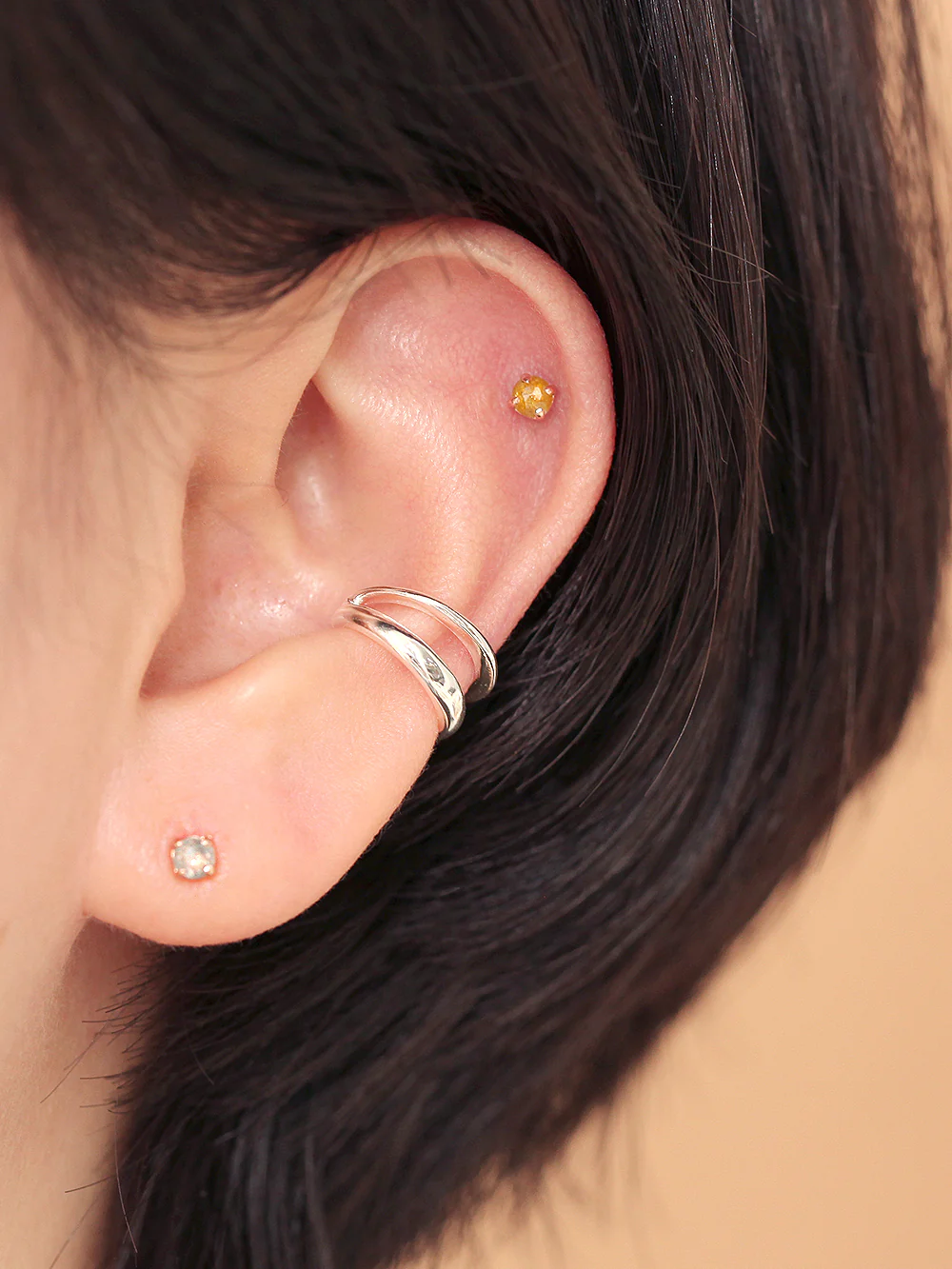 925 Silver Unbalanced Ear Cuff - Image 5