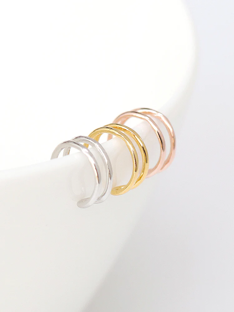 925 Silver Two Line Ear Cuff - Image 4