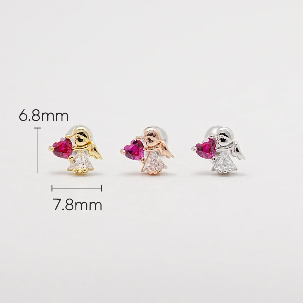 Angel Cupid Cartilage Ear Piercing 18G16G - Image 3