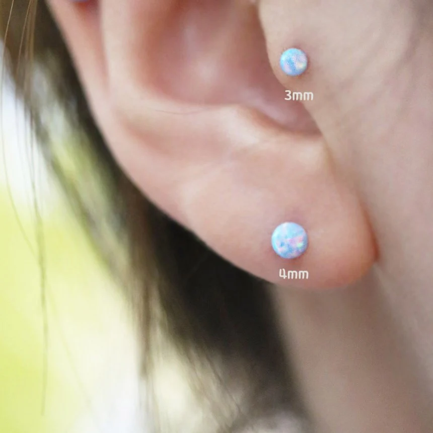 Colorful Opal Cartilage earring - Image 17