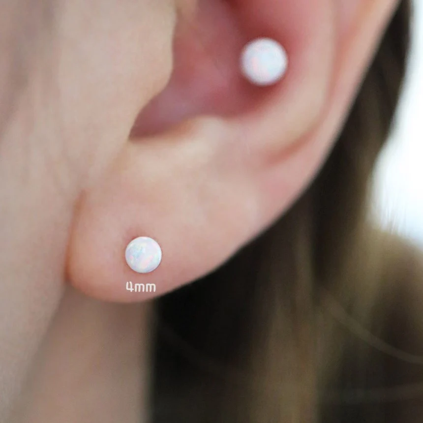 Colorful Opal Cartilage earring - Image 18
