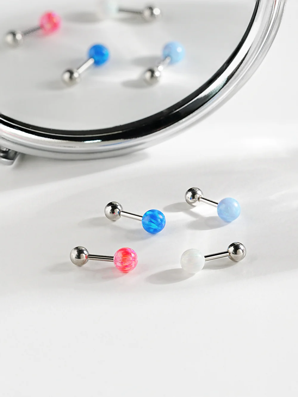 Colorful Opal Cartilage earring - Image 2
