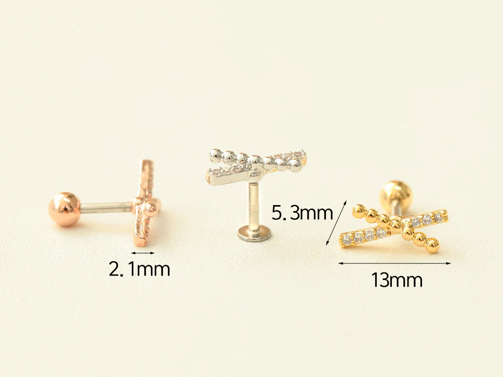 Cross Cubic Ball Bar Piercing - Image 7