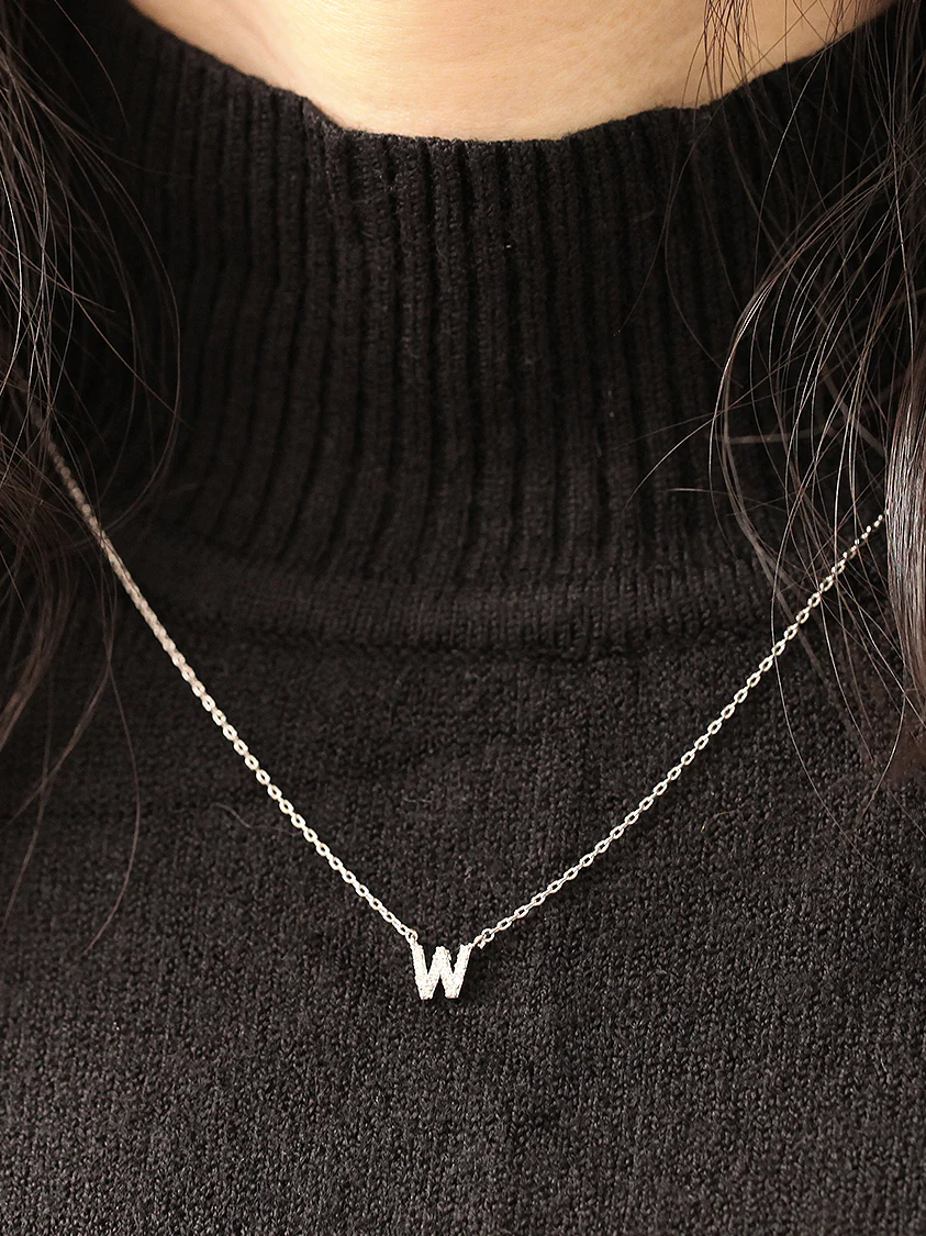 Cubic Initial necklace A-Z - Image 6