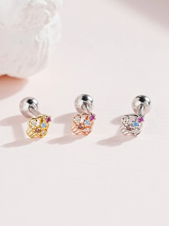 Cup Cake Cartilage Ear Piercing 18G16G - Image 2